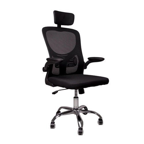 Cadeira De Escritório Efa Working Preta Cor Preto Material Do Estofamento Mesh - Lar Sereno