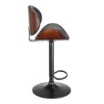 Banqueta Giratória Bergen Preta - Lar Sereno