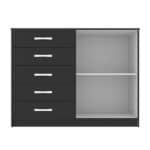 Cômoda Austin 2 pt 5 gv Preta - Lar Sereno