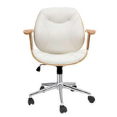 Cadeira de Escritório Diretor Giratória Antonella Branca - Lar Sereno