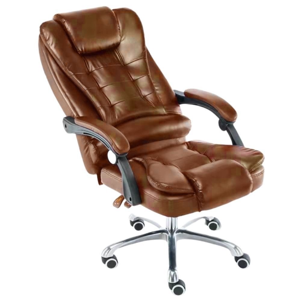 Cadeira de escritório Fresh Ergonômica Marrom - Lar Sereno