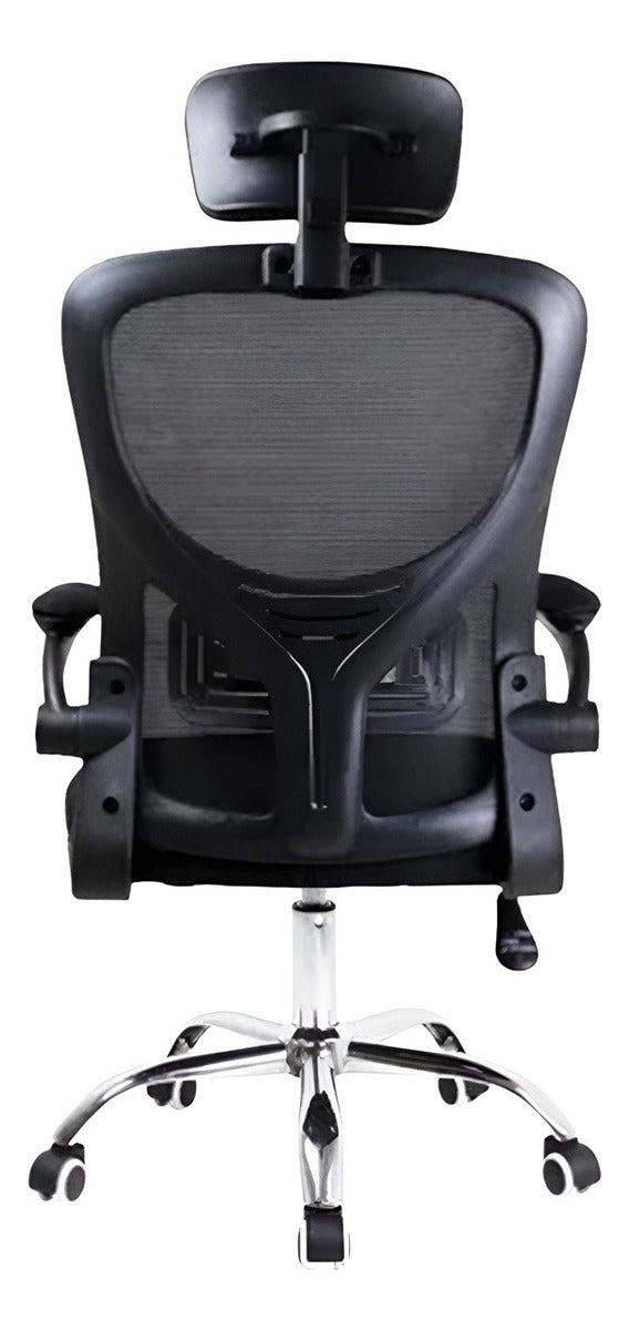 Kit 2 Cadeira De Escritório Giratória Preta Com Rodinhas Cor Preto - Lar Sereno