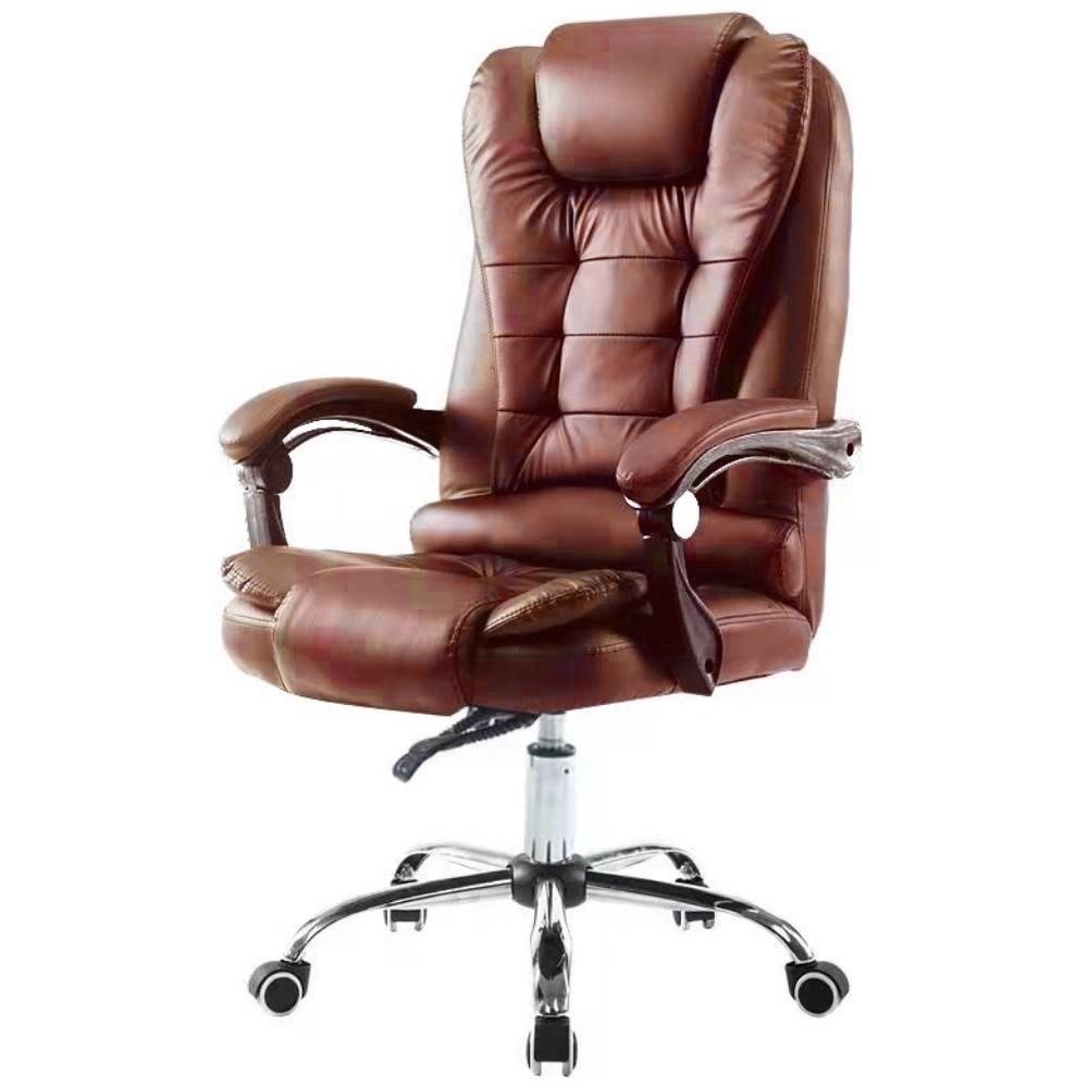 Cadeira de escritório Fresh Ergonômica Marrom - Lar Sereno