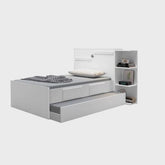 Bicama Baú Solteiro 2 Gavetas Iris - Lar Sereno