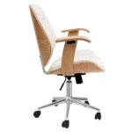 Cadeira de Escritório Diretor Giratória Antonella Branca - Lar Sereno