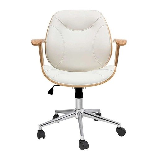 Cadeira de Escritório Diretor Giratória Antonella Branca - Lar Sereno