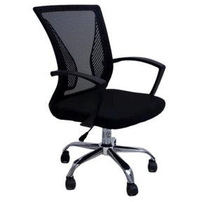 Cadeira de Escritório Prizi Lung – Preta - Lar Sereno