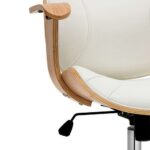 Cadeira de Escritório Diretor Giratória Antonella Branca - Lar Sereno