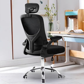 Kit 2 Cadeira De Escritório Giratória Preta Com Rodinhas Cor Preto - Lar Sereno