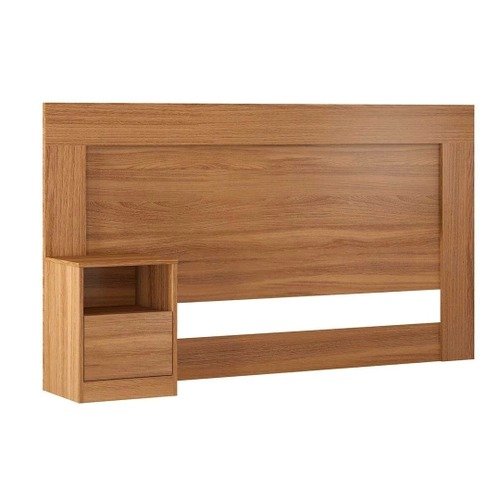 Cabeceira Box Casal London cMesa Branco - Lar Sereno