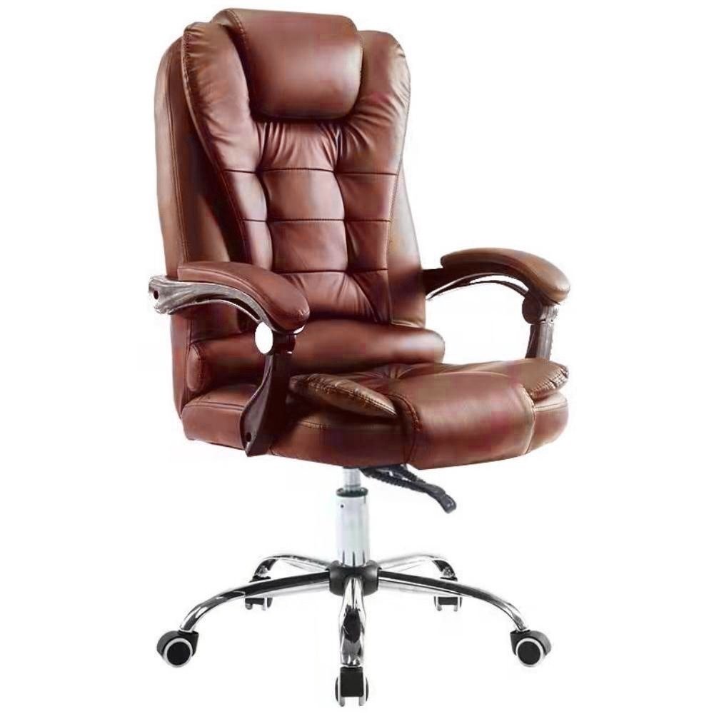 Cadeira de escritório Fresh Ergonômica Marrom - Lar Sereno