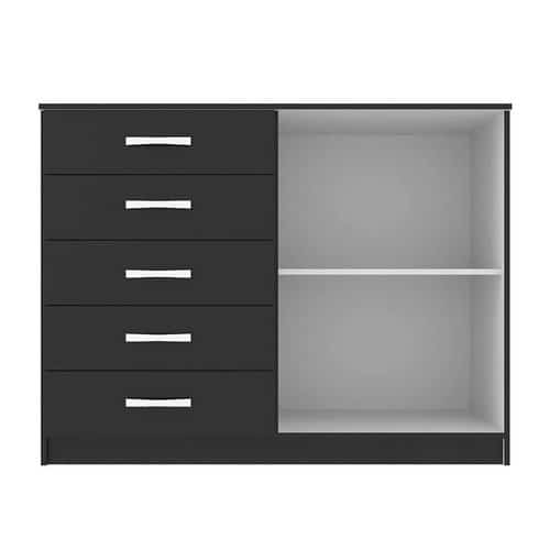 Cômoda Austin 2 pt 5 gv Preta - Lar Sereno