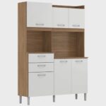 Armário de Cozinha 6 Portas 2 Gavetas Harmonia - Lar Sereno